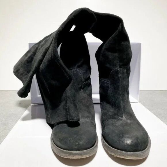 Boutique 9 Womens Black High Top Boots Size 8 US - Picture 3 of 6